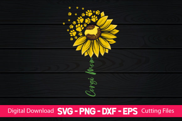 Corgi Mom Sunflower Lover Graphics and Crafts Review