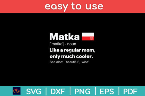 Matka Definition Polish Mom Mothers Day Graphics and Crafts Review