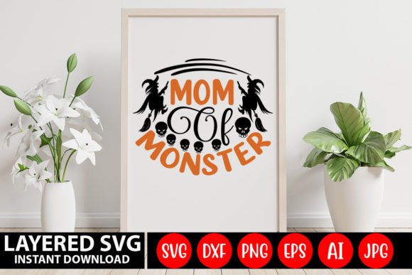 Mom of Monster SVG Design: Graphics and Crafts for Modern Brands