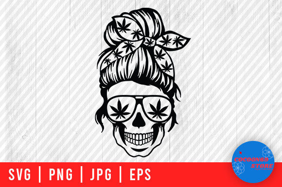 Weed Mom Skull Black Svg Graphics and Crafts Review